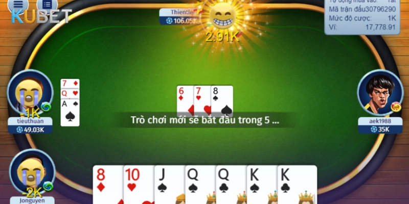 Những tính năng nổi bật của Tiến Lên Miền Nam trên Kubet